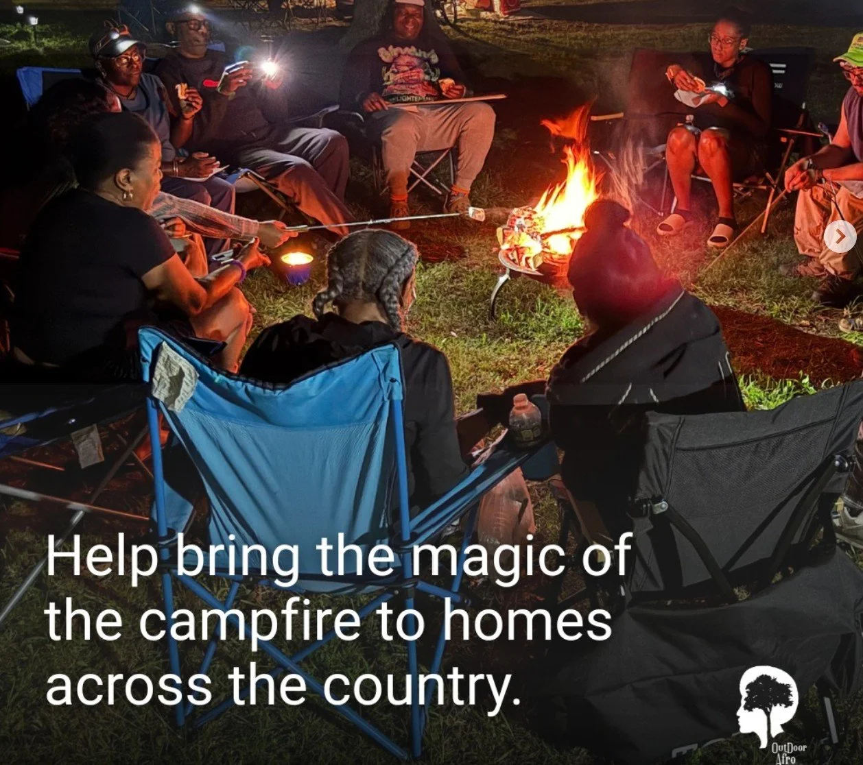 OutdoorAfro’s Little CampOut - virtual campfire storytelling
