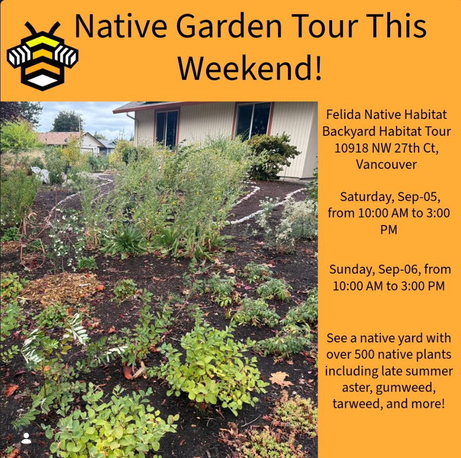 Native Habitat garden tour in Felida