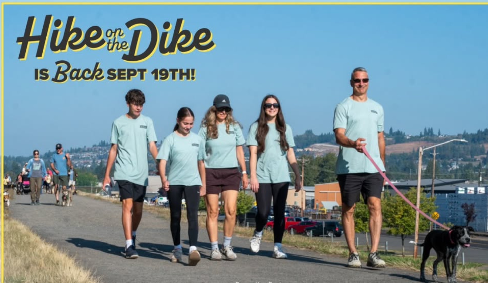 Hike on the Dike dog walk community event