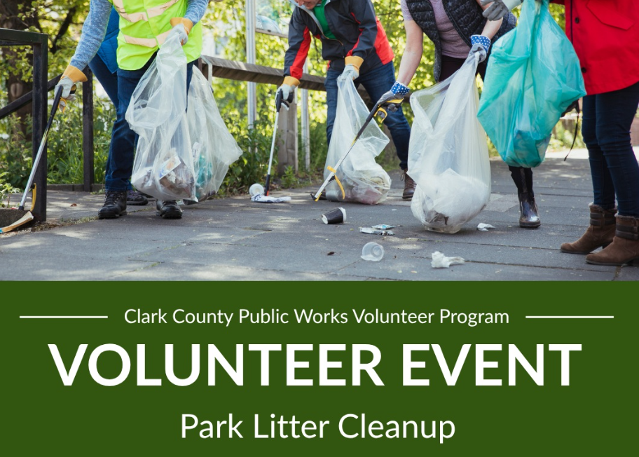Volunteer Park Clean Up at Klineline Pond