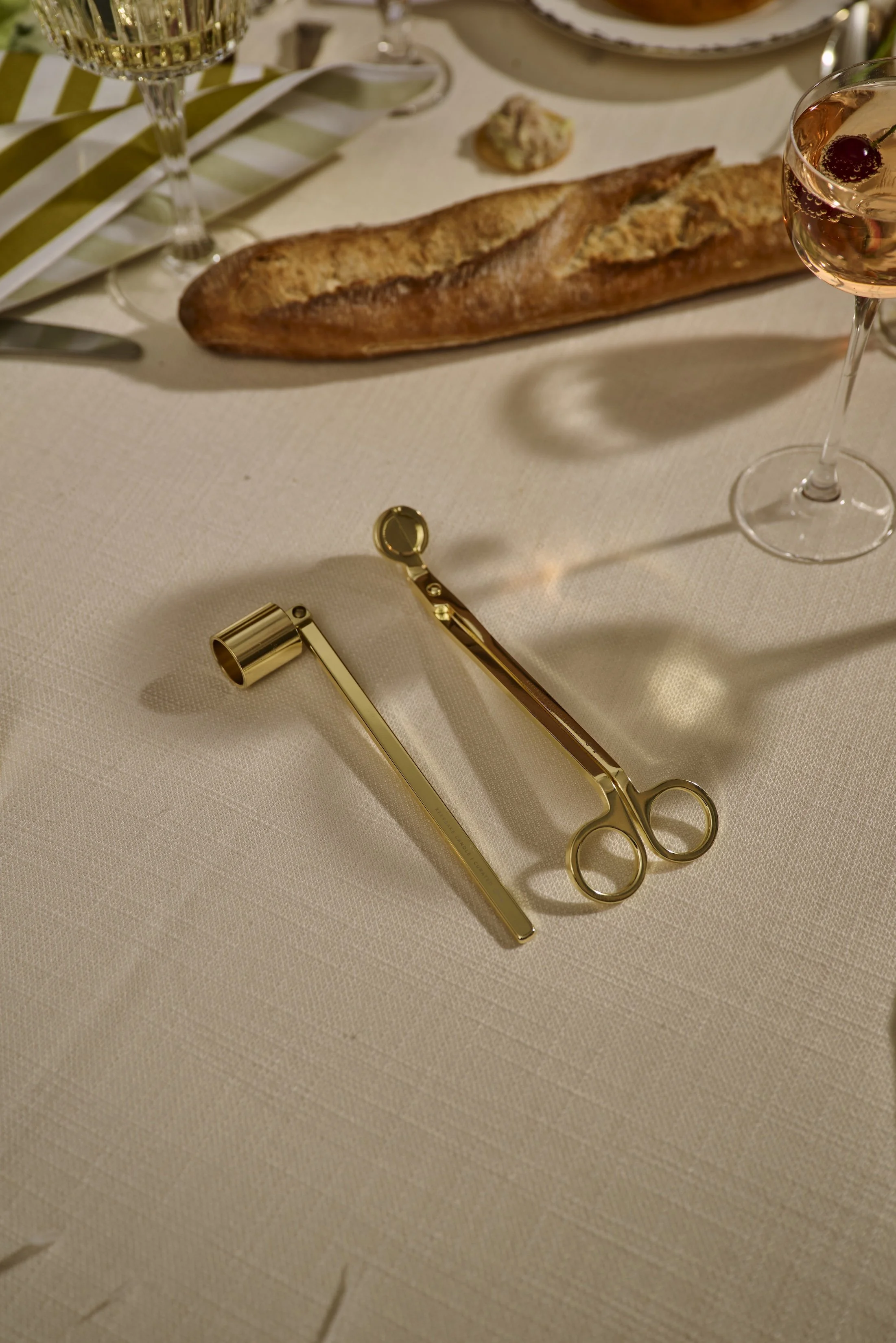 Seasonal Member Gift — Gold Wick Trimmer & Snuffer Set