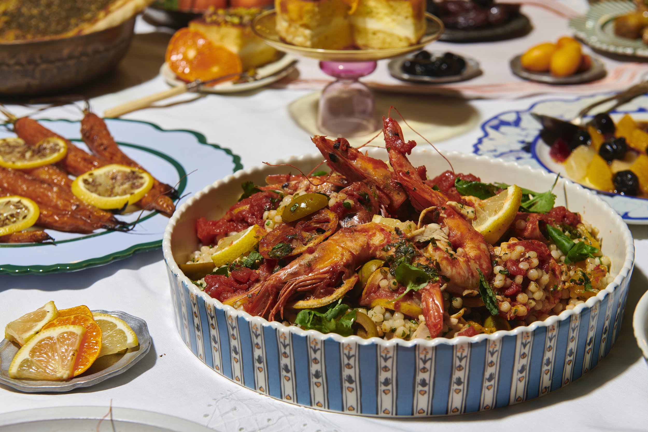Prawn Tagine with Tomato, Olives, & Oranges Paris Dining Club — Paris