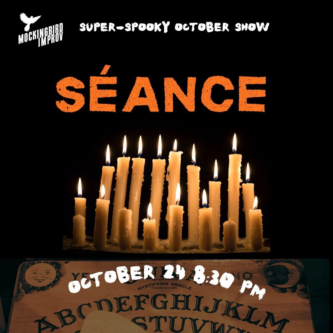 C....O.....M.....E... to Seance! A spooky night of improv you won't forget! #halloween #sandiegohalloween #spookystuff #improvsandiego #sandiegoimprov #libertystationsandiego #ntcartsdistrictsandiego #pointloma