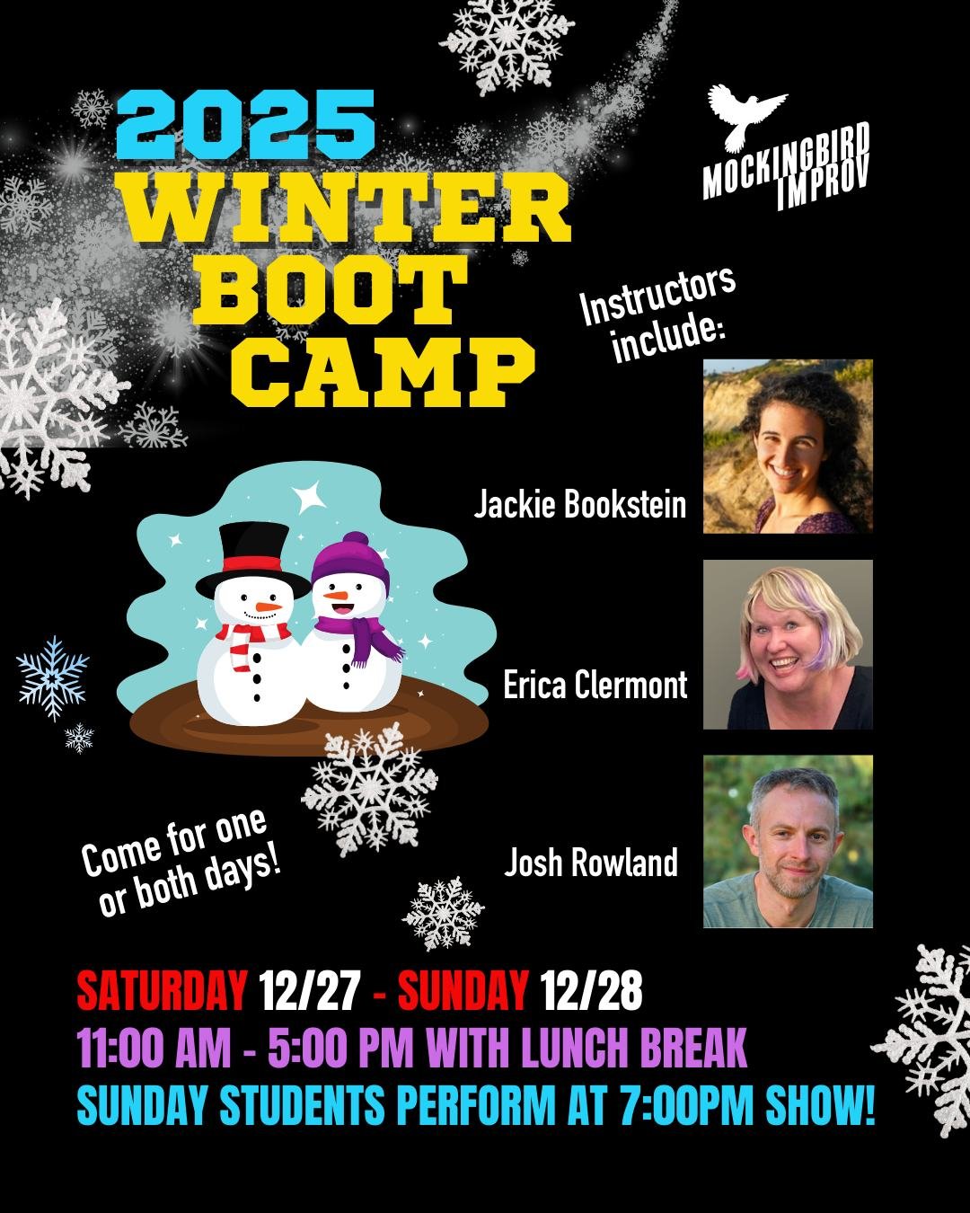 Don't let your skills get rusty over the holidays! Learn more and register at Workshops and Electives link in bio!

#sandiegoimprovclasses #improvworkshops #improvchristmas #libertystationsandiego #ntcartsdistrict