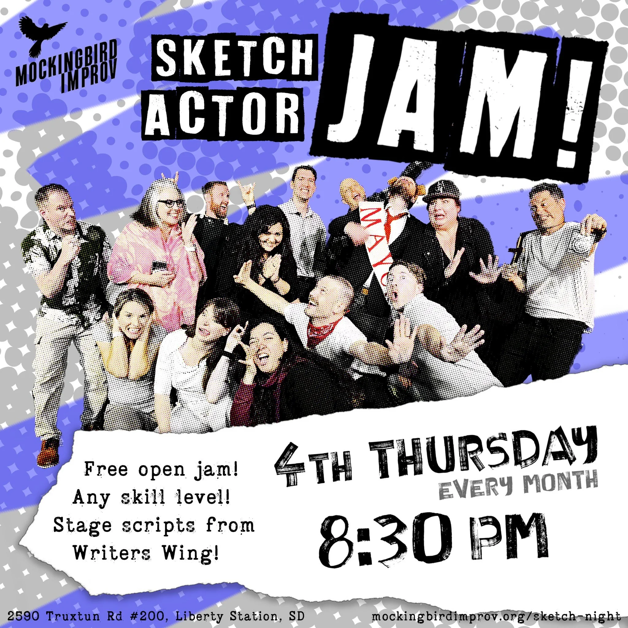 Actors and improvisers and comedians! If you've ever thought of trying sketch comedy- this is for you!  Suggested donation $10