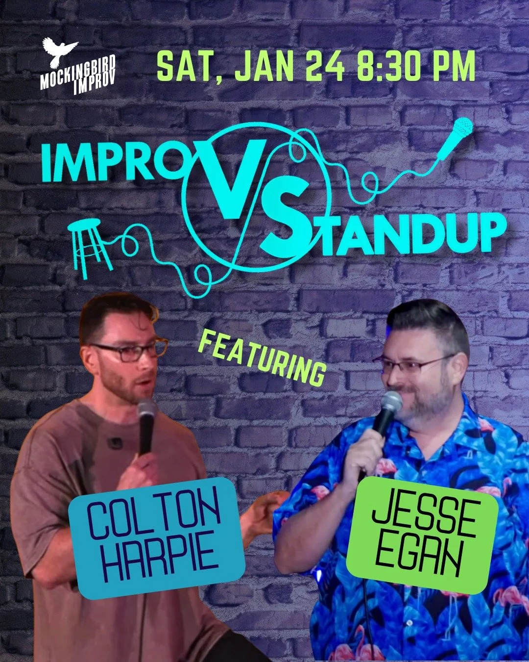 1. They do standup comedy
2. We do improv based off their acts

YOU get to LAUGH and LAUGH and LAUGH and LAUGH

Tickets at link in tree
#sandiegocomedyscene #saturdaynightsandiego @coltonharpie @jesseegancomedy