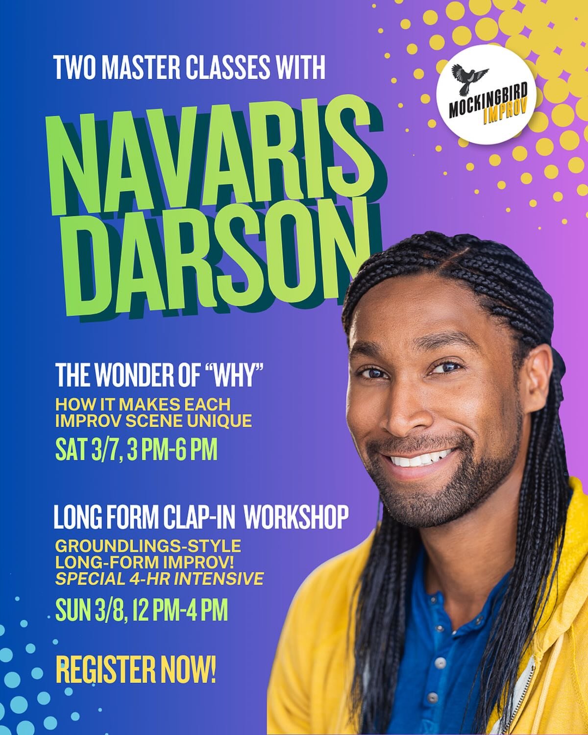 Register at Workshops link in tree 🌴 @navarisdarson