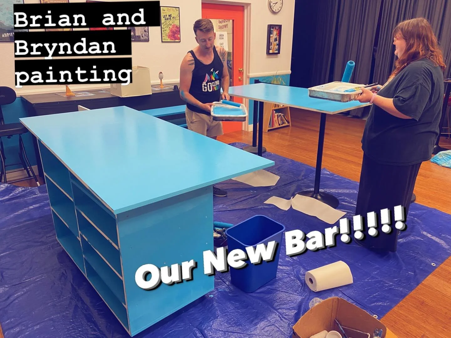 Our new concessions bar will be operational by our 4th anniversary party in Saturday! Thank you @spaceisbigandscary!