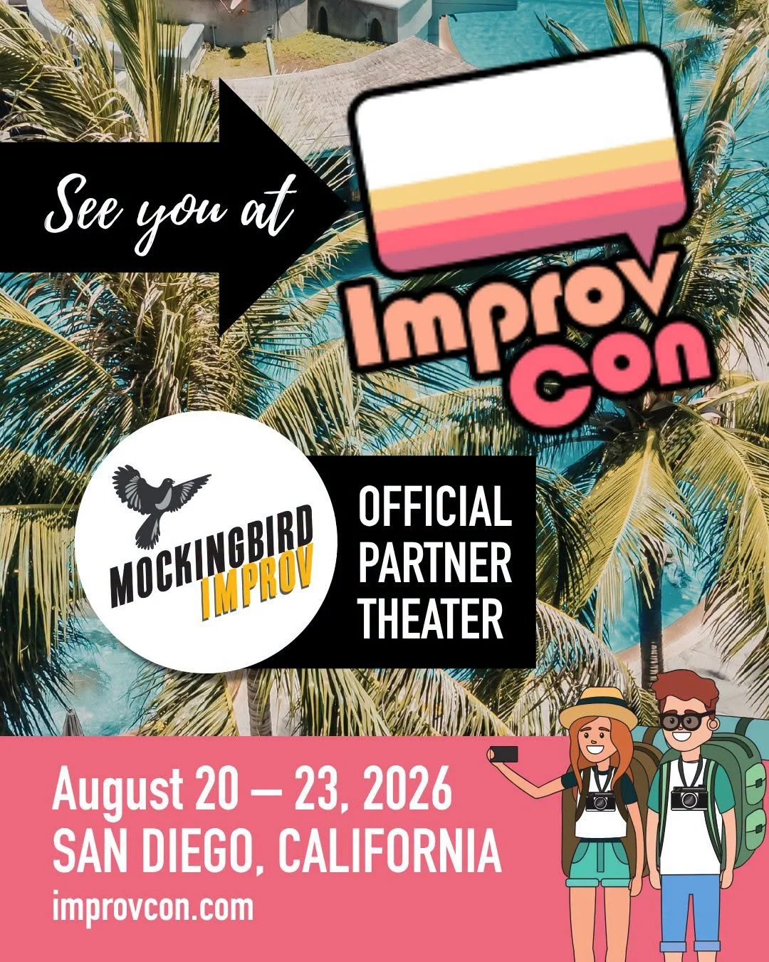 Get ready 'cause it's coming!  And Mockingbird will be there ;)
Registration link in bio...

@improvcon  #sandiegoimprov