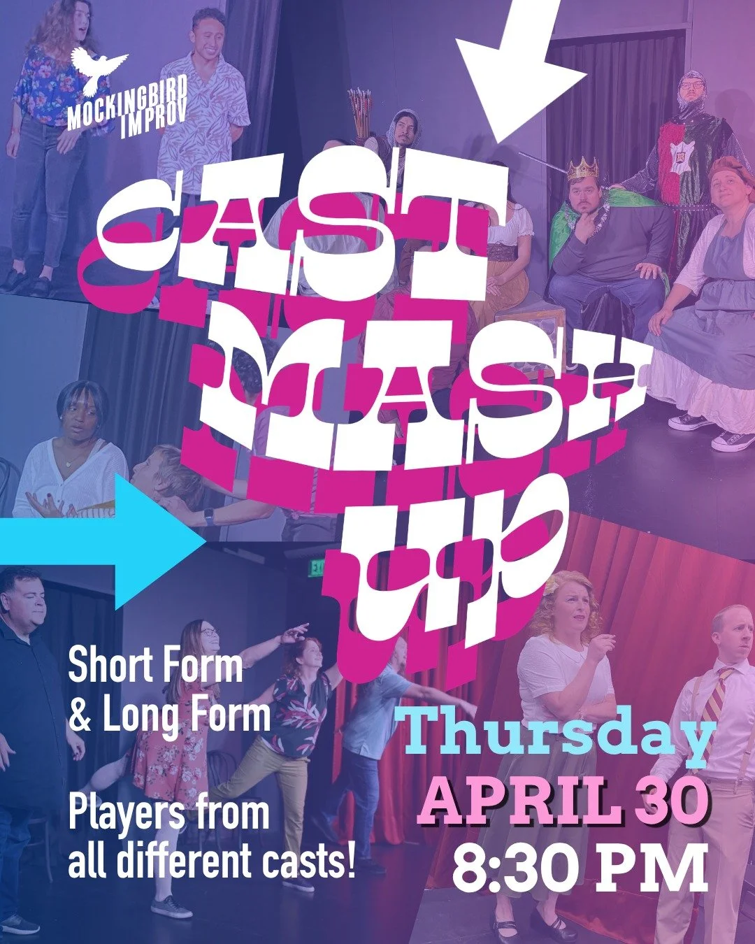 Teams you've never seen before! It's a CAST MASH-UP! Tix at link tree 🌳 or https://www.mockingbirdimprov.org/tickets 🎟 

#sandiegoimprov #libertystationsandiego #ntcartsdistrictsandiego