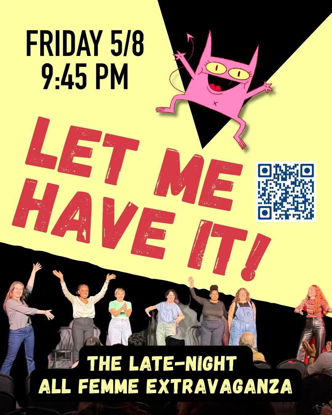 Late Night at the Bird- Don't miss the May LMHI show TONIGHT!! 🧜&zwj;♀️💃👯&zwj;♀️👩&zwj;🦼👩&zwj;🦯&zwj;🐞
Tix in link or https://www.mockingbirdimprov.org/tickets
#ladiesnightforever #womenarefunny #sandiegocomedyscene #sandiegoimprov #libertystat