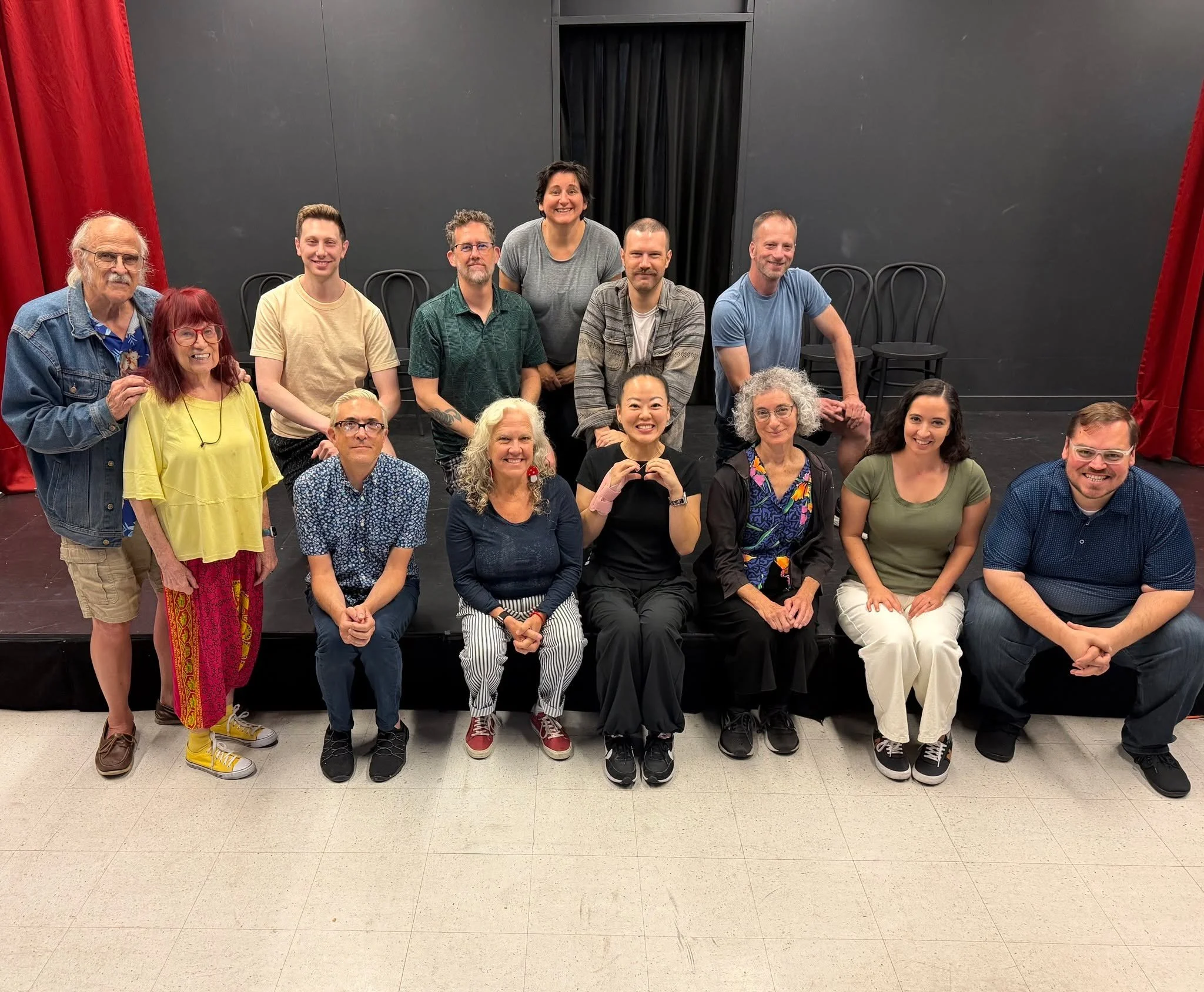 Sunday's "Sloth Improv" workshop with Mockingbird Improv's Artistic Director, Amber Largent! Look how calm and relaxed they are. Just like slo...
