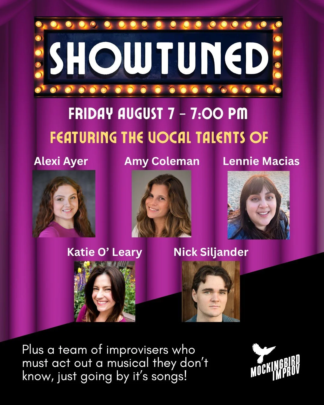 Tickets: link tree 🌳 
@alexiayer @dearlennie @ktoleary79 @nicksiljander @jacqwise_gamgee