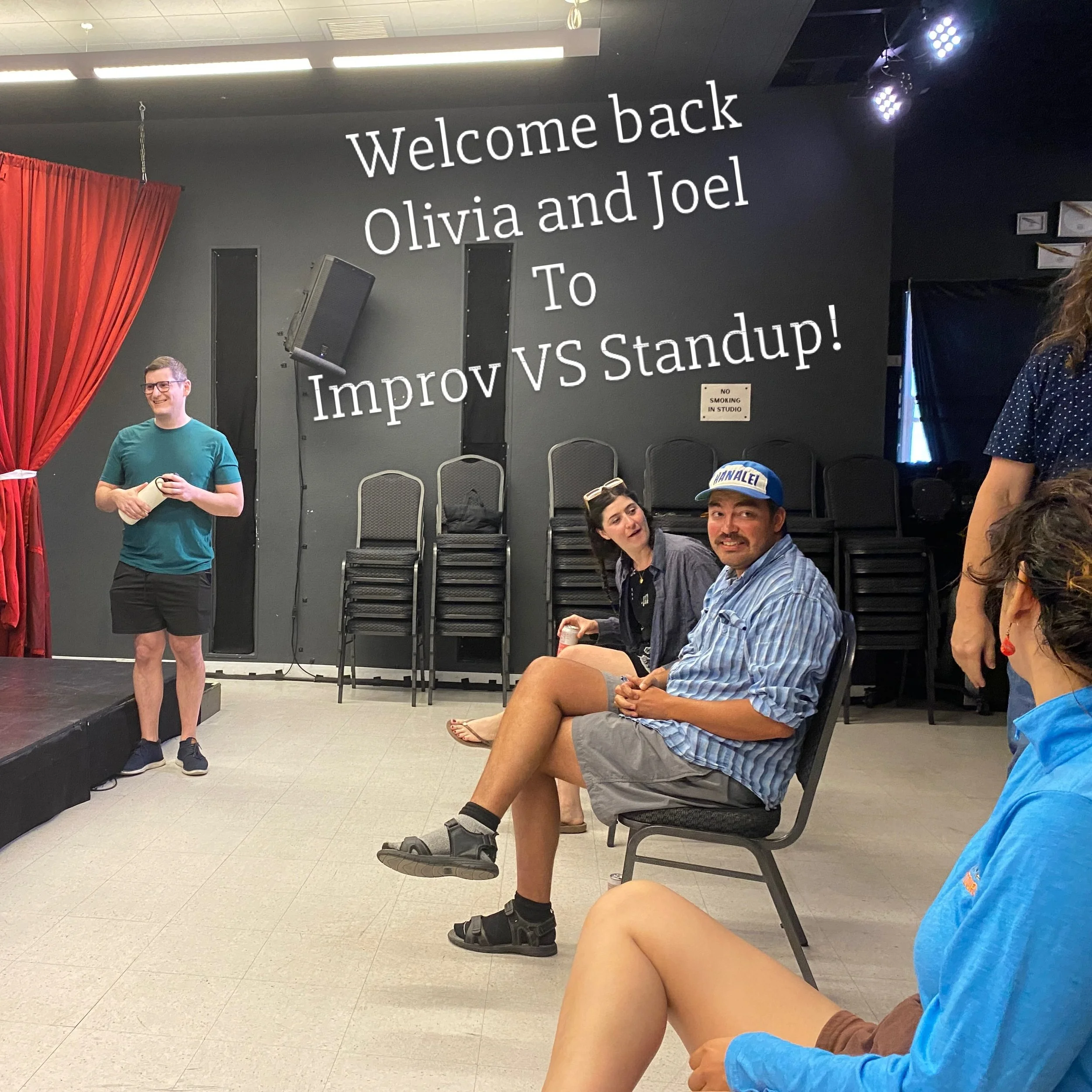 Olivia and Joel (oh, AND Chloe!) are baaaaack on Improv VS Standup!! Saturdays at 8:30 PM - come see the fun 🤩 Get your tickets at link tree🌴