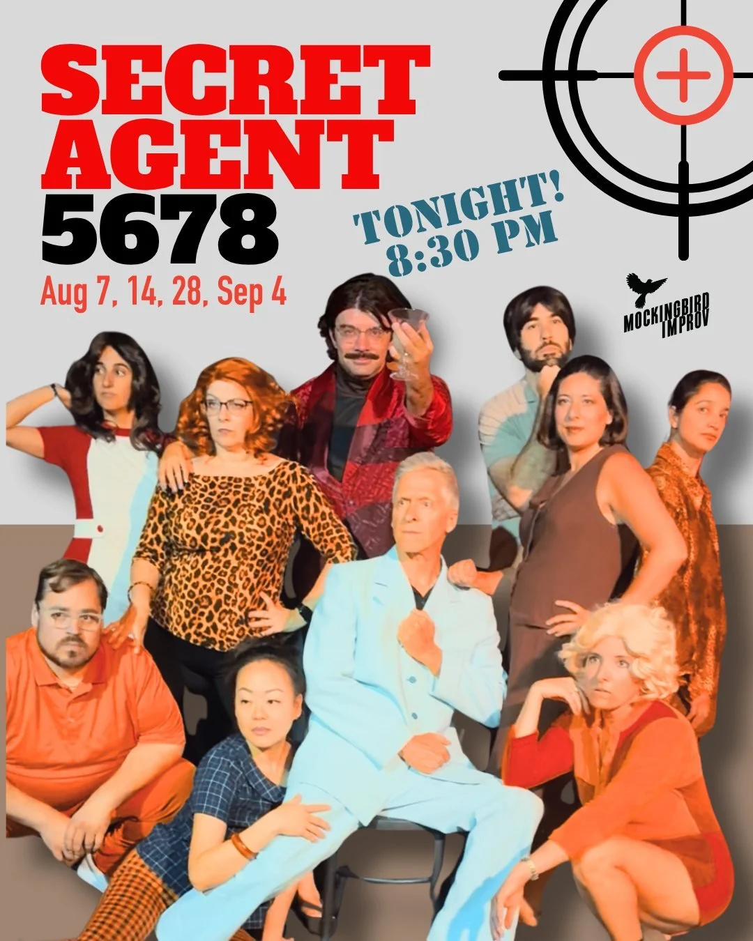 Intrigue and danger served up with laughs at tonight's premiere performance of Secret Agent 5678! Tickets 🎟  at link tree or https://www.mockingbirdimprov.org/tickets

#libertystationsandiego #artsdistrictlibertystation #sandiegoimprov