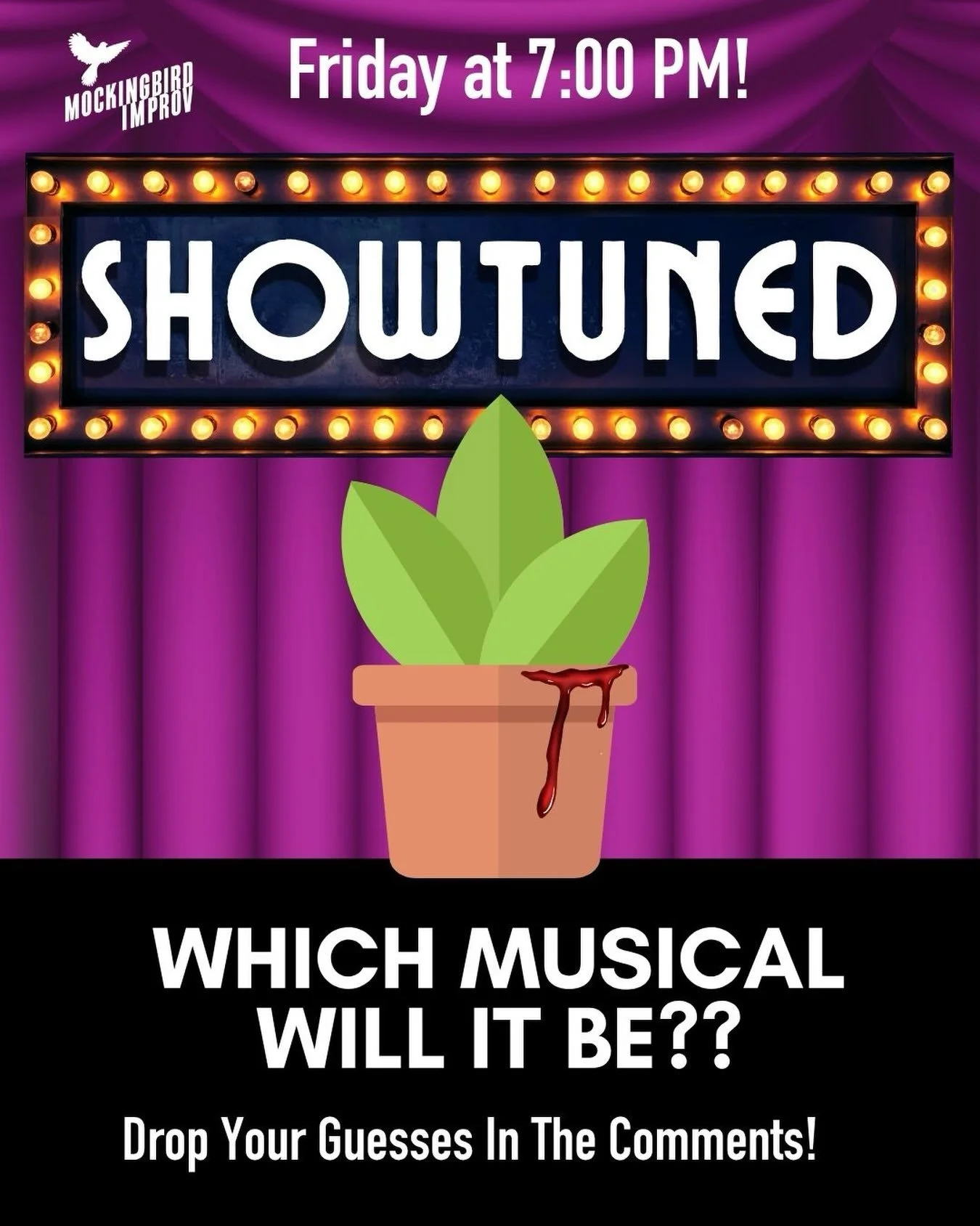 This Friday at 7pm! 👀✨

Guess it right and win a FREE ticket to next month&rsquo;s show! 🎟️