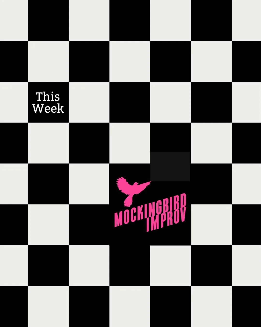 See you this week at Mockingbird for some funny-scary 👹 and scary-funny! 😆 Tickets at link tree or mockingbirdimprov.org/tickets 🎟️