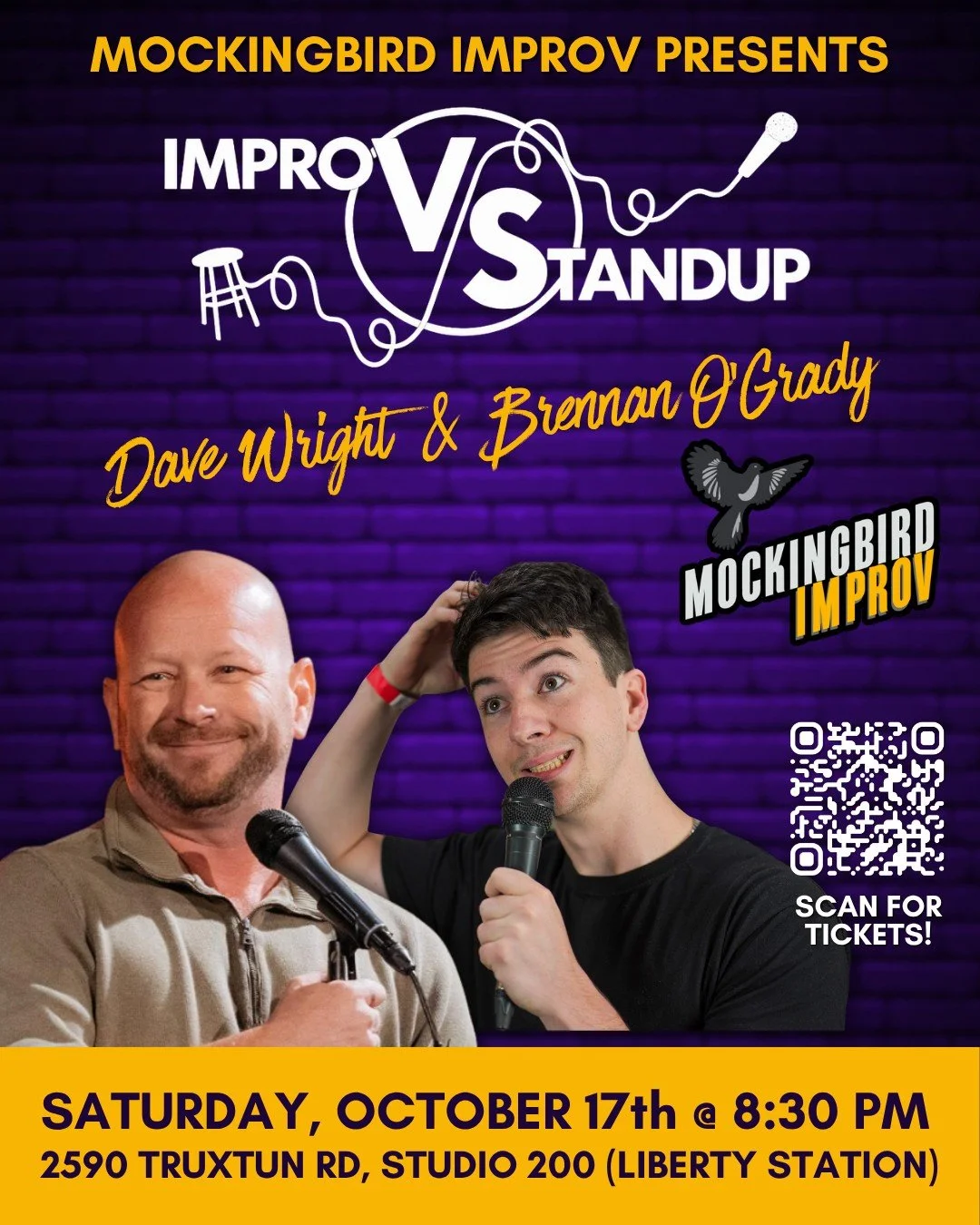 Tickets in link tree or mockingbirdimprtov.org/tickets
#sandiegocomedyscene #sandiegoimprov #libertystationsandiego