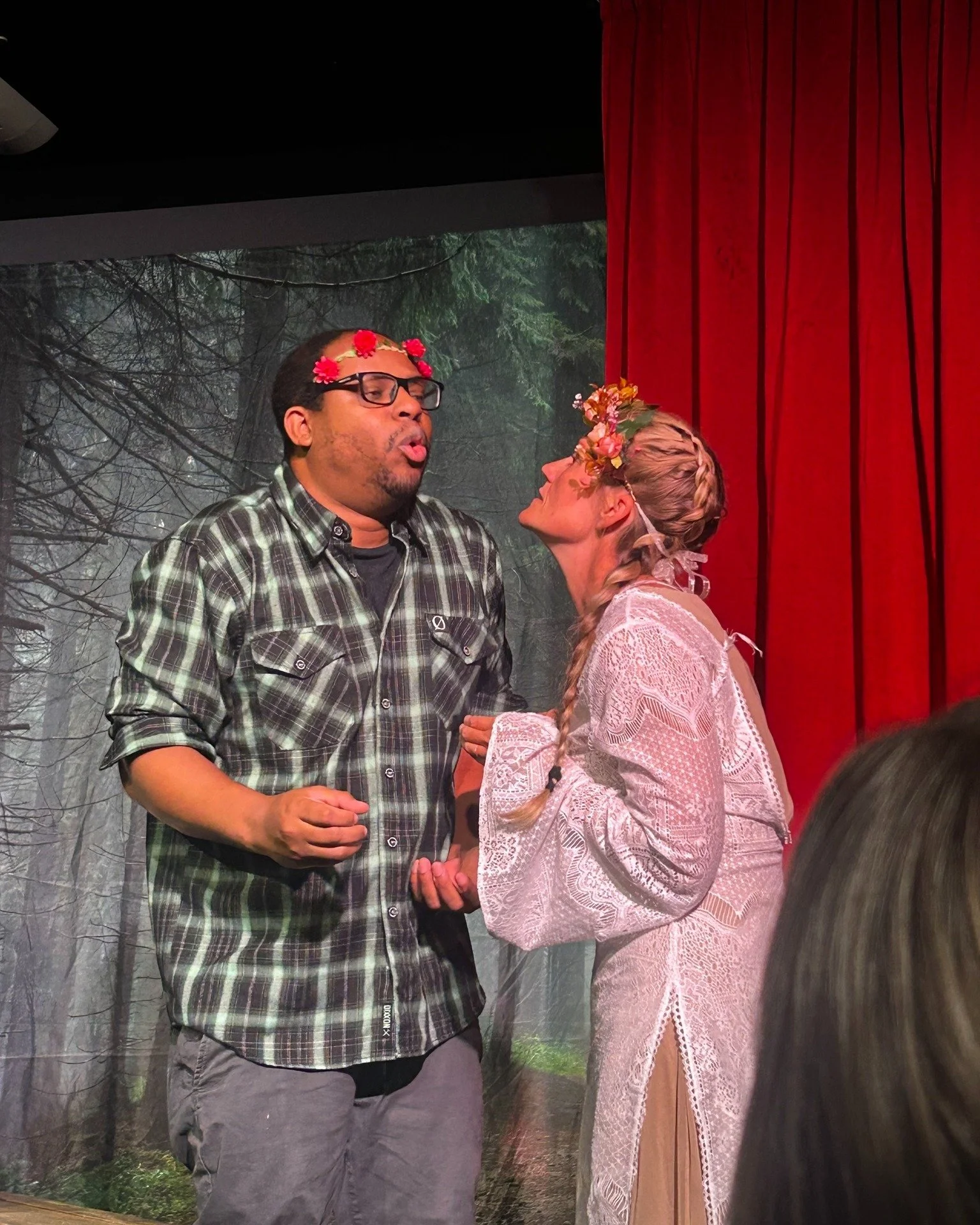 SHOCKTOBER: Folk Horror was an eerie, creepy success! The next time you and your college chums encounter a laughing woman in the woods...RUN!

Randy Thomas, Jackie Bookstein, Robby Mollin, Billie Vollmer, Amber Largent, Claire Kreger-Boaz, John Boaz,