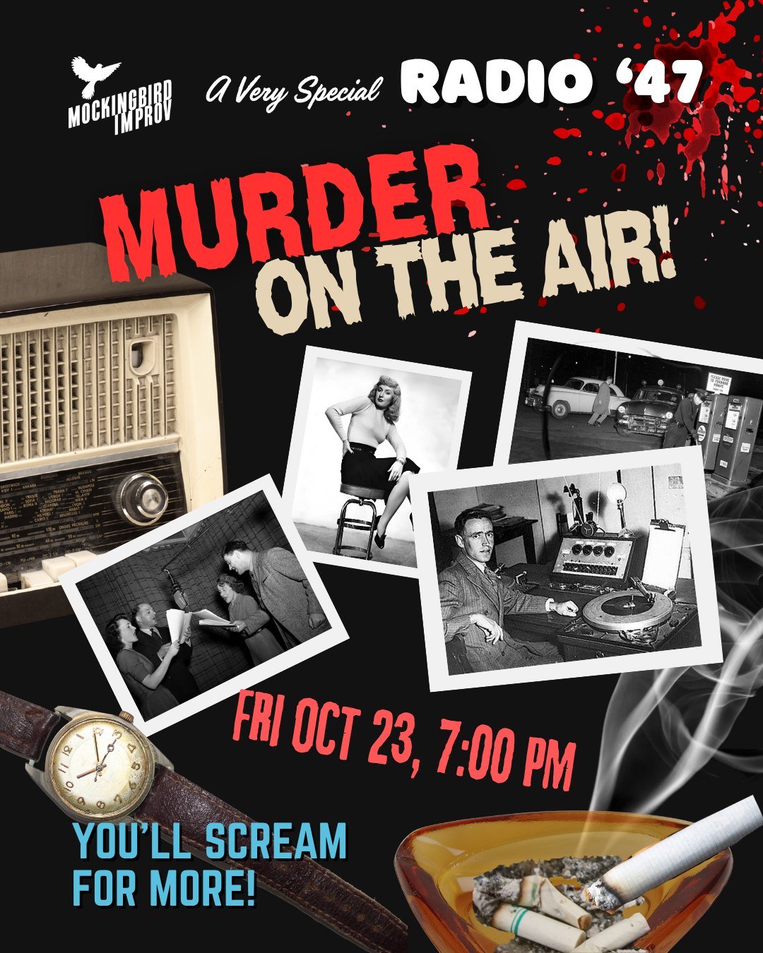 Another night, another LIVE show at radio station KBRD. Then suddenly, something happens that changes everything...and YOU are involved!  Tickets 🎟️ available at link tree or: https://www.crowdwork.com/e/radio-47. (Ages 12+)
#sandiegoimprov #artsdis