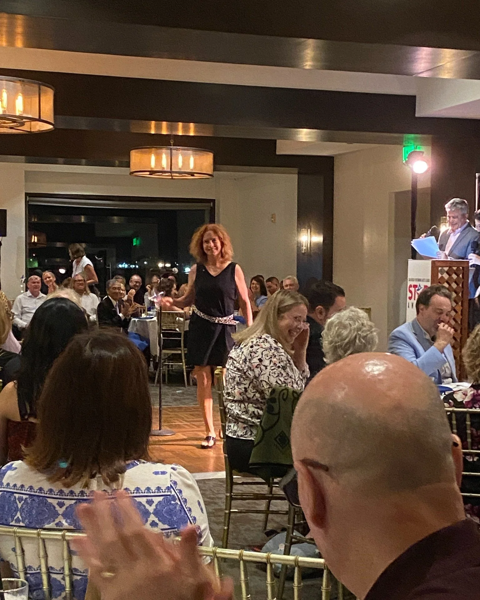 At the 2026 SDPAL Star Awards. Emily's moment of honor and Emily and Peter on the deck before the ceremony. Thank you SDPAL! @sdperformingartsleague @emily.burke.7359