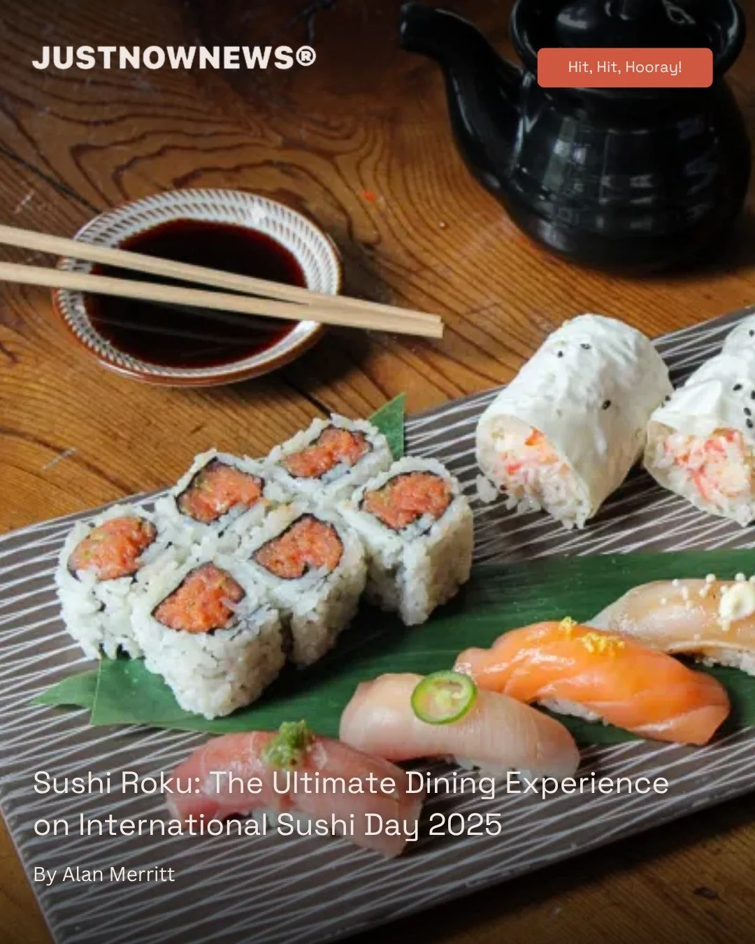 Immerse yourself in the culinary experience that combines tradition with innovation! @justnownews365 praised @sushirokulv&rsquo;s stellar service and standout menu on International Sushi Day! 🍣 Guests will be mesmerized by the beautiful interior, hi