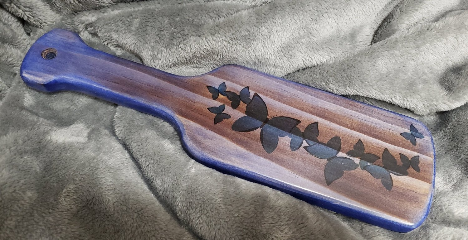 Mahogany Spanking Paddle Personalized 12-18x4 — Serenity Theory