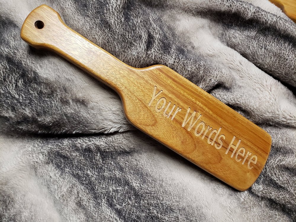 Personalized Spanking Paddle Engraved 18x4 — Serenity Theory