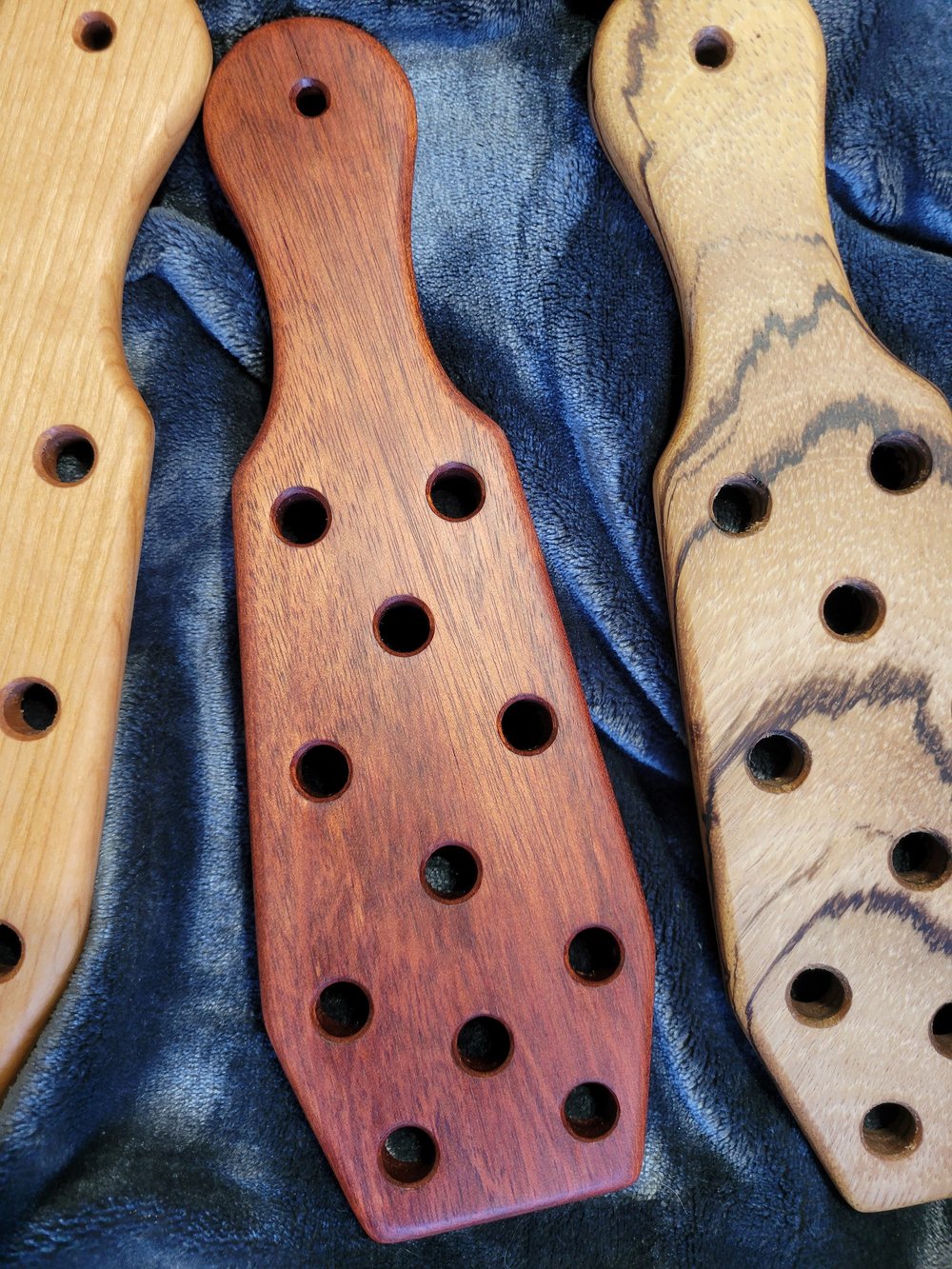 Spanking Paddle With Impact Holes, Wood Spanking Paddles with Holes –  PleasureFactorys