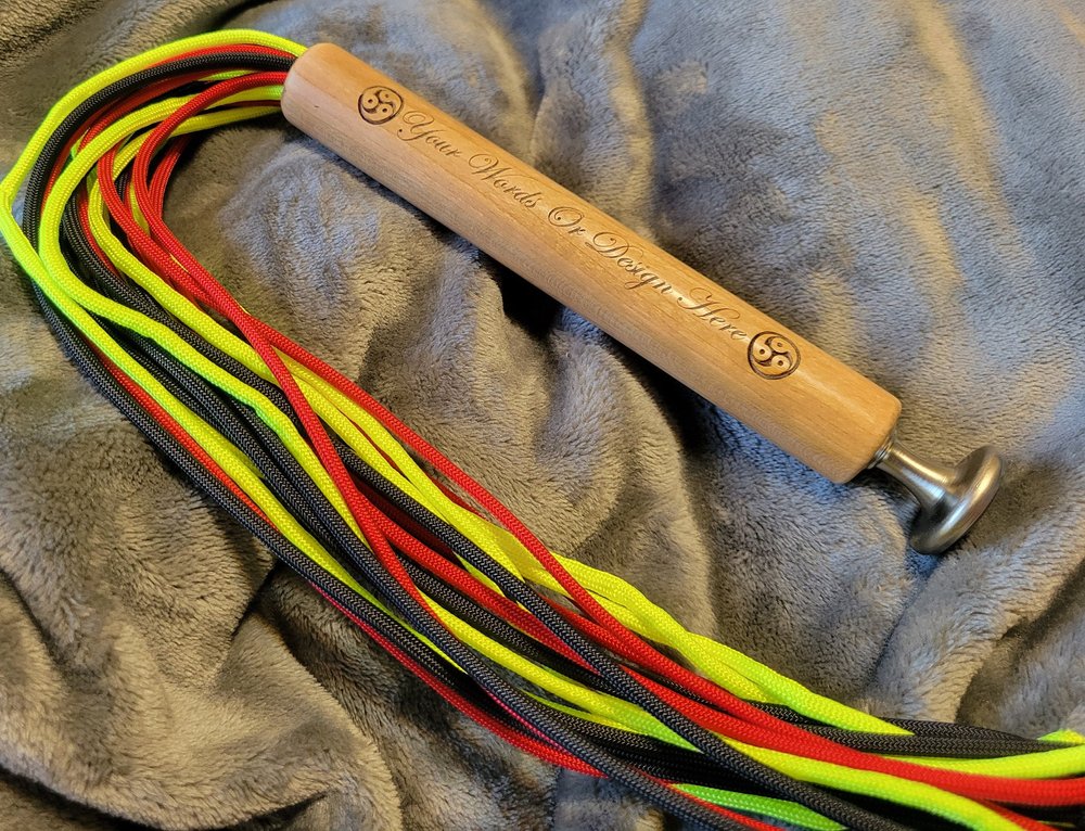 Personalized Paracord Flogger Cherry Handle — Serenity Theory
