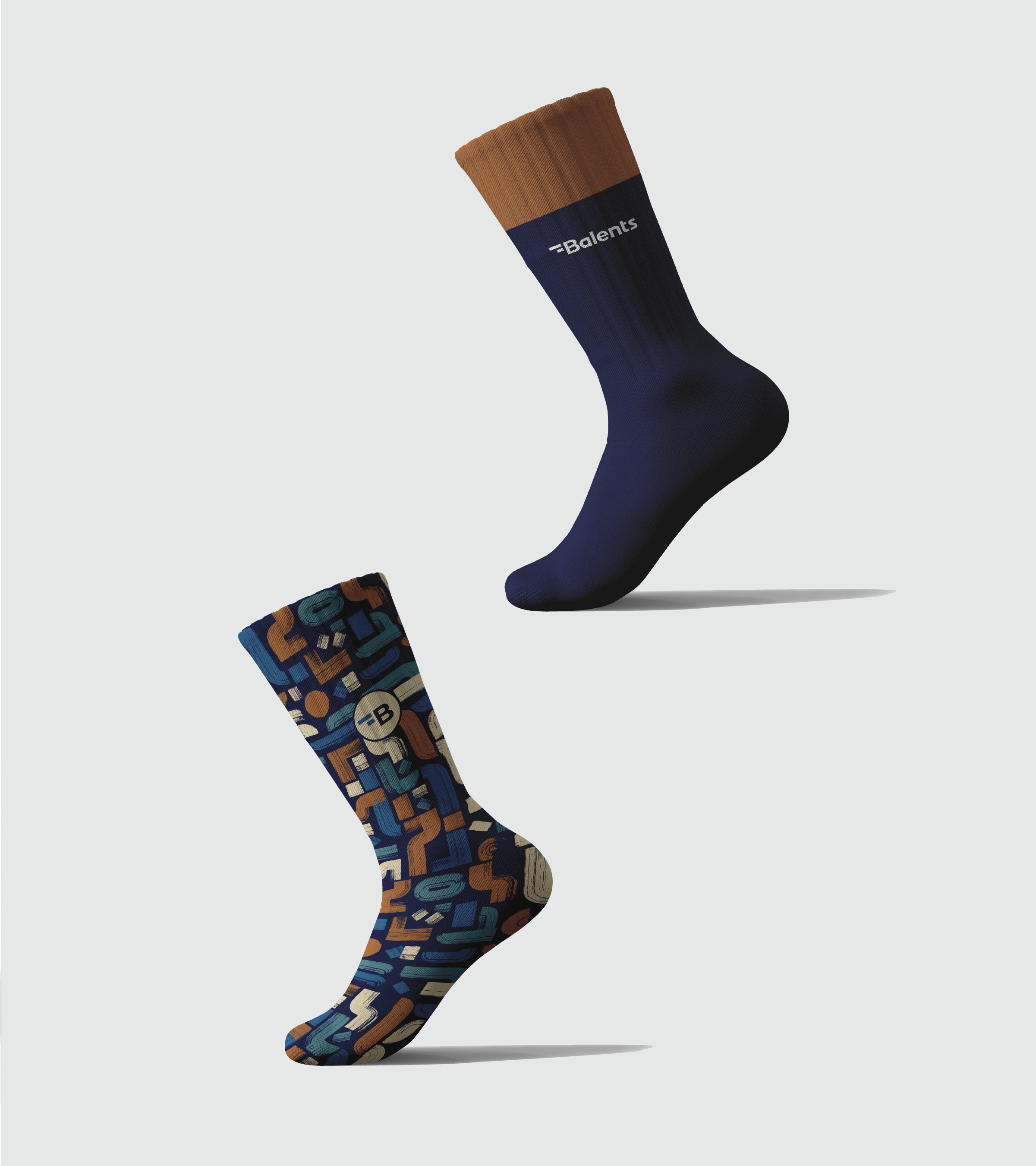 Sock designs by Keenan Mack.