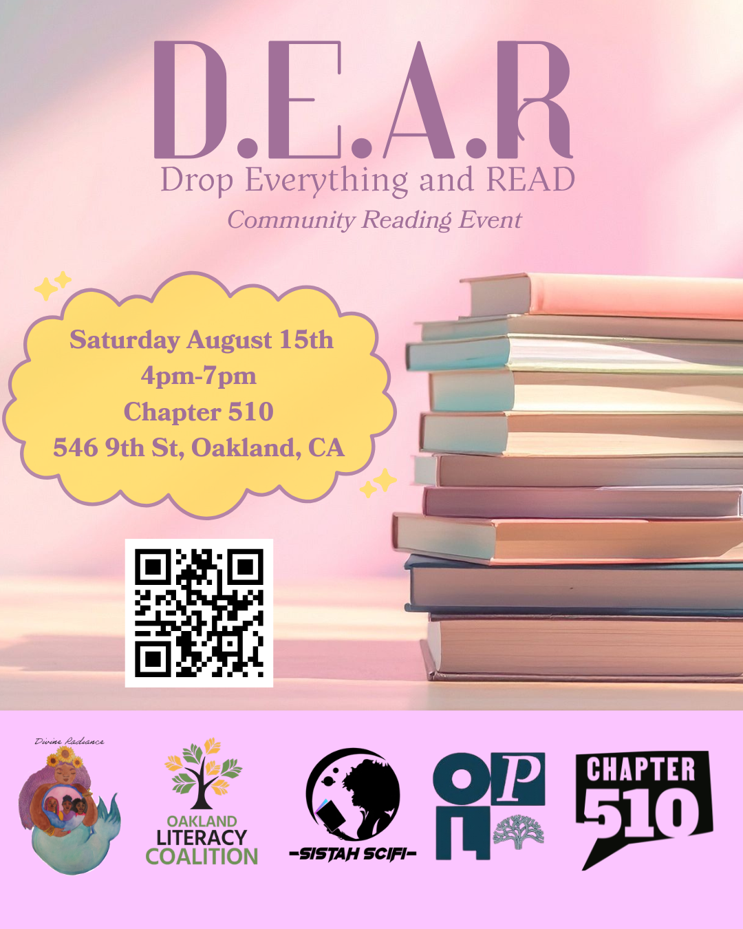 D.E.A.R (Drop Everything and READ) Community Reading Event