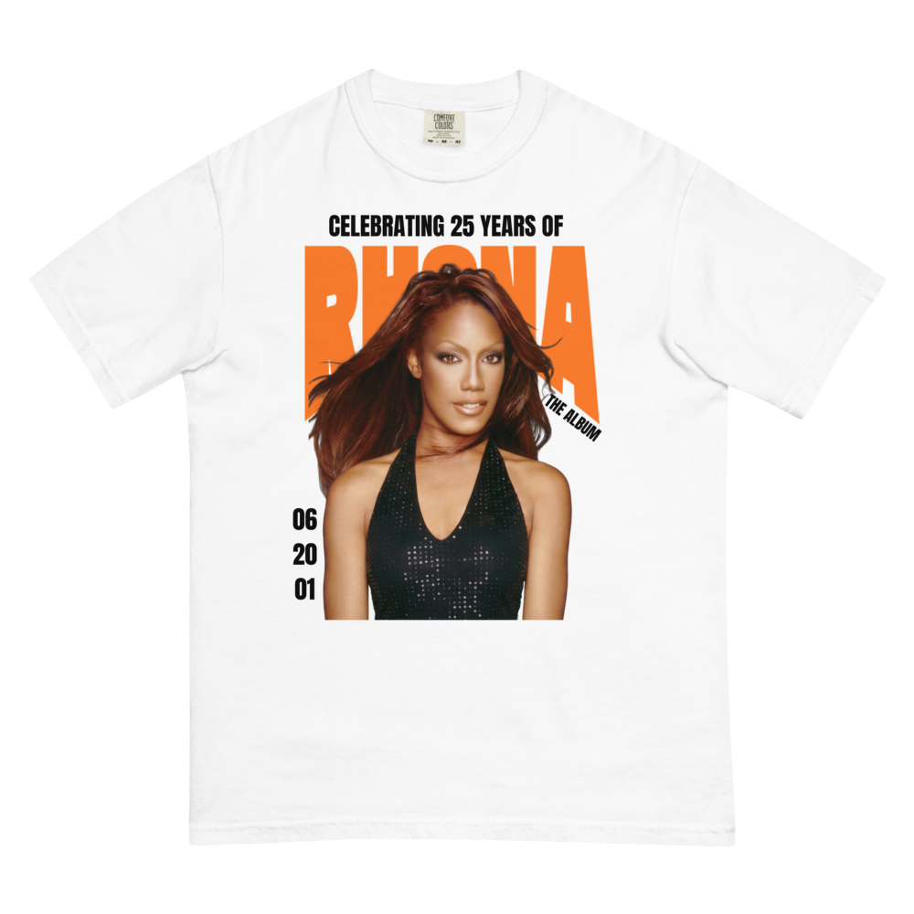 'RHONA' 25th Anniversary Album Tee  (White / Unisex)
