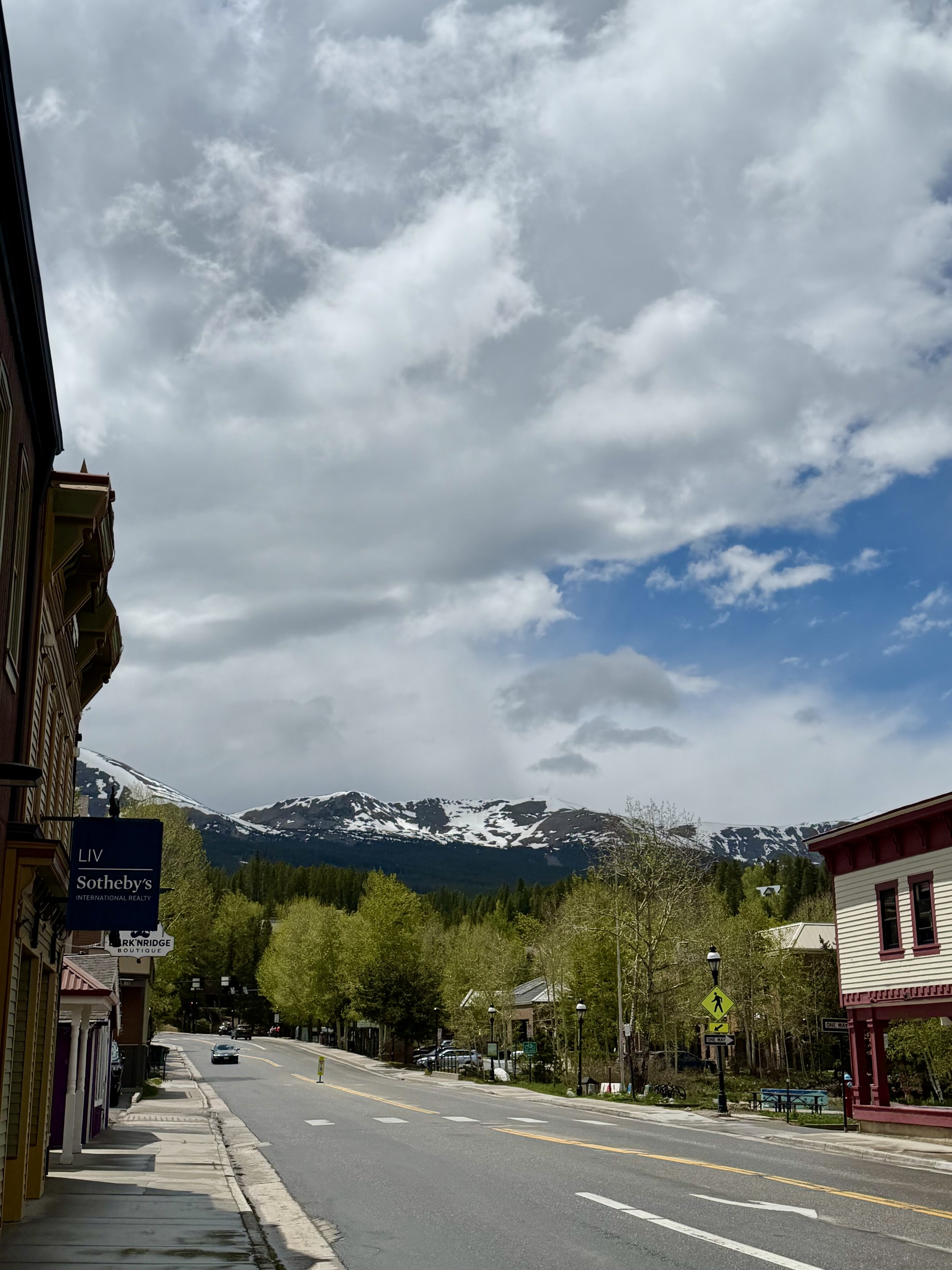 Beautiful snow-capped mountains in Breckenridge