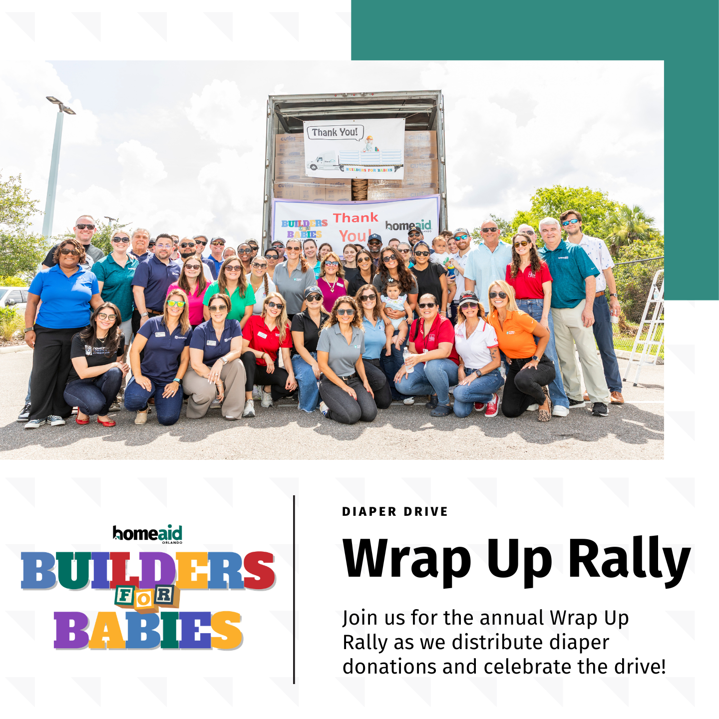 Wrap Up Rally (Builders for Babies Diaper Drive)