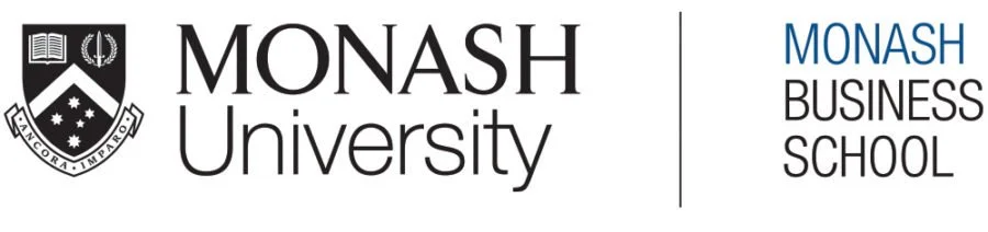 Monash University and Monash Business School logo featuring the university crest and name.