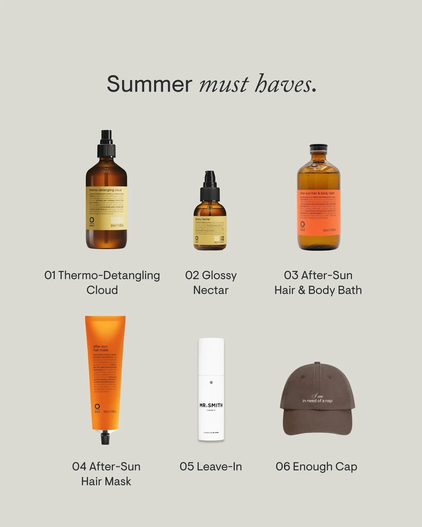 Enough&rsquo;s summer must haves.

Grab these as part of our Conscious Summer packs or pick them up on their own in-studio!