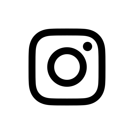 Logo de Instagram en noir et blanc