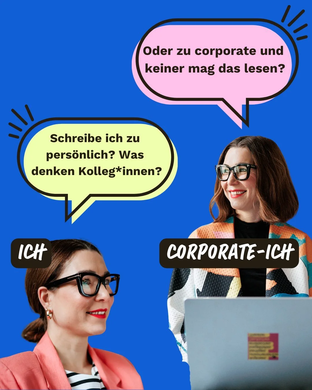 Ich: „Poste ich zu persönlich?“
Corporate-Ich: „Oder zu corporate?“
Beide: „Lass uns das klären.“
Ich weiß, wir sind hier bei Insta. ABER vielleicht möchtest du ja aktiver bei LinkedIn werden?