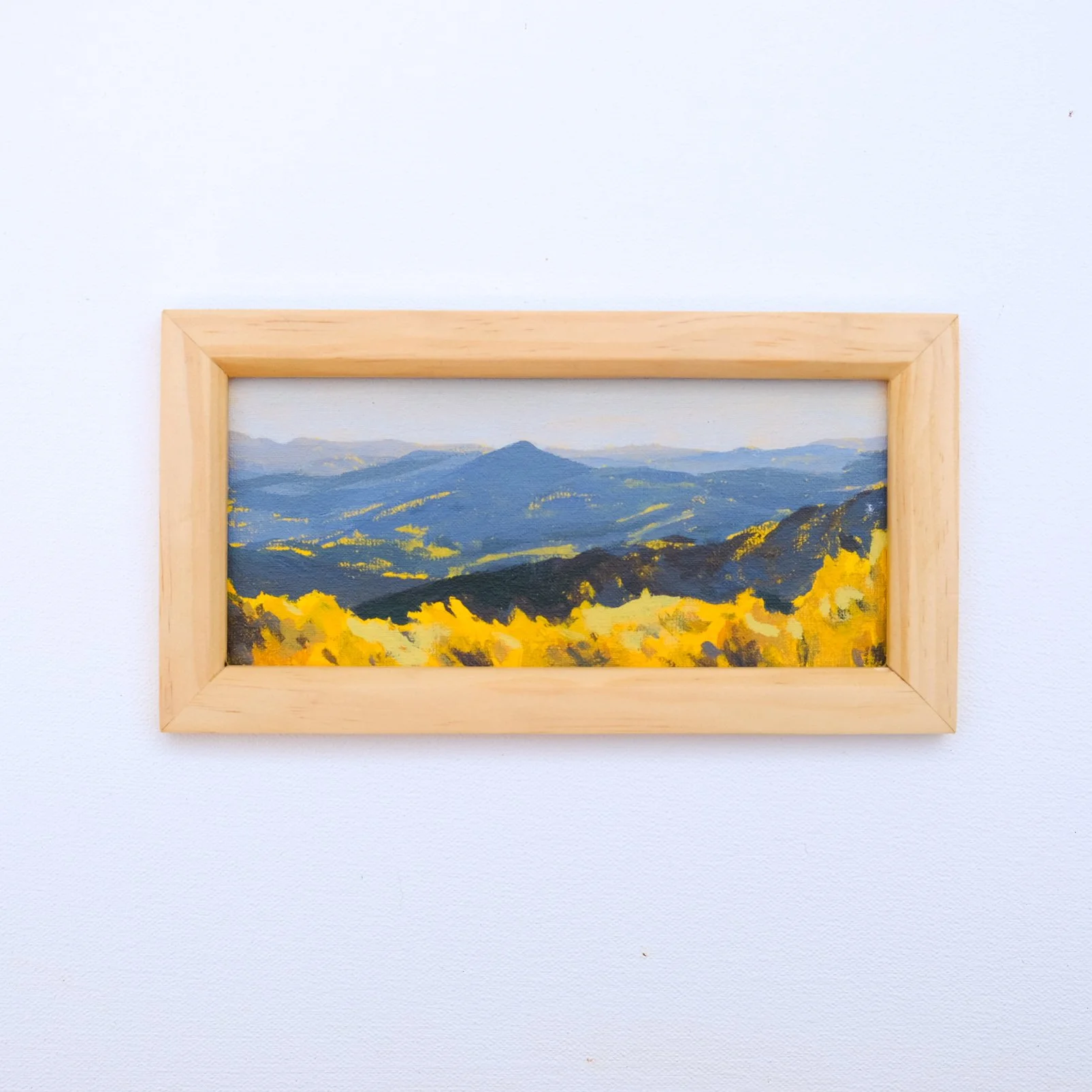 Sunset in the Alps N.1, Canterbury 10 x 18.5cm (framed)