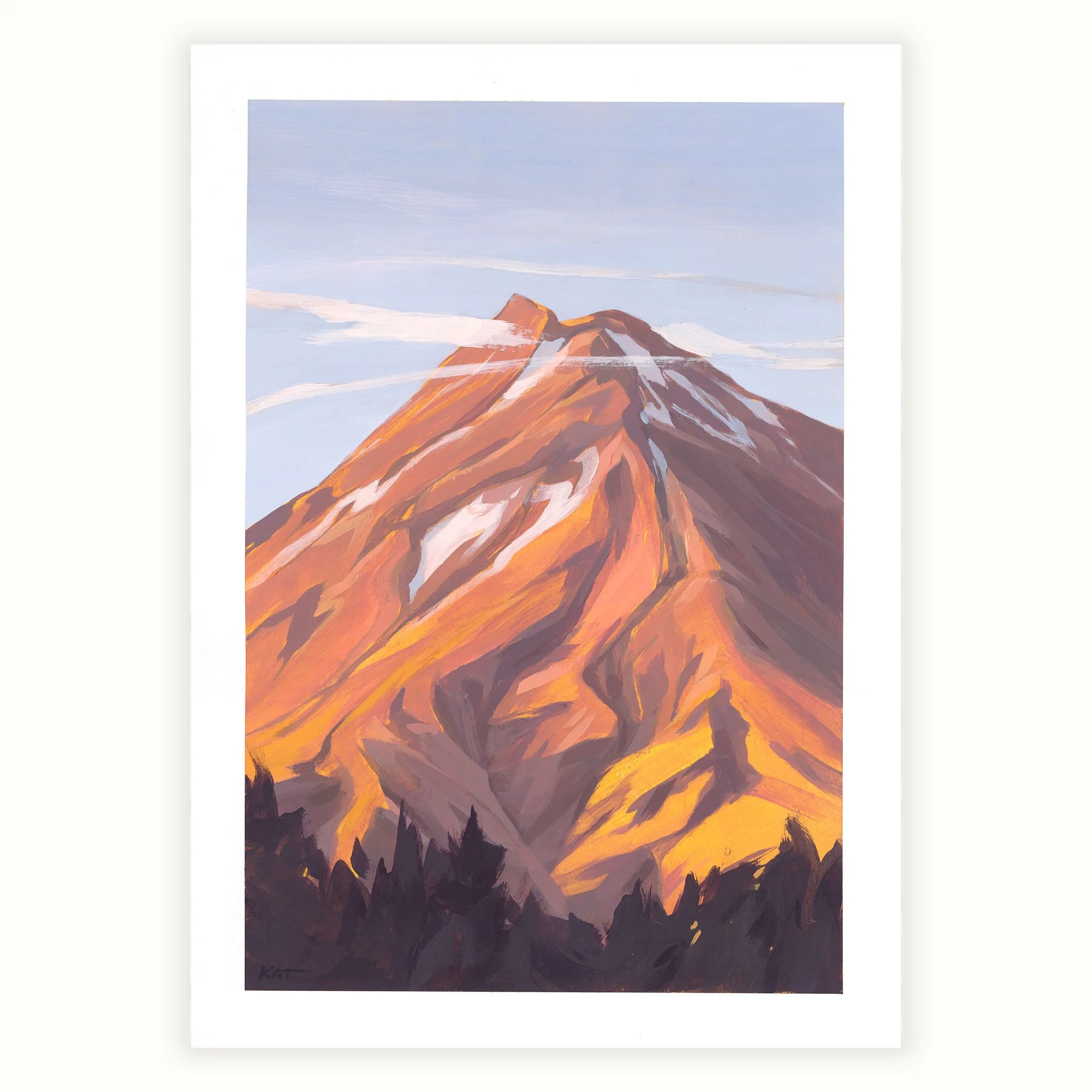 Mt. Taranaki II 42cm x 29.7cm