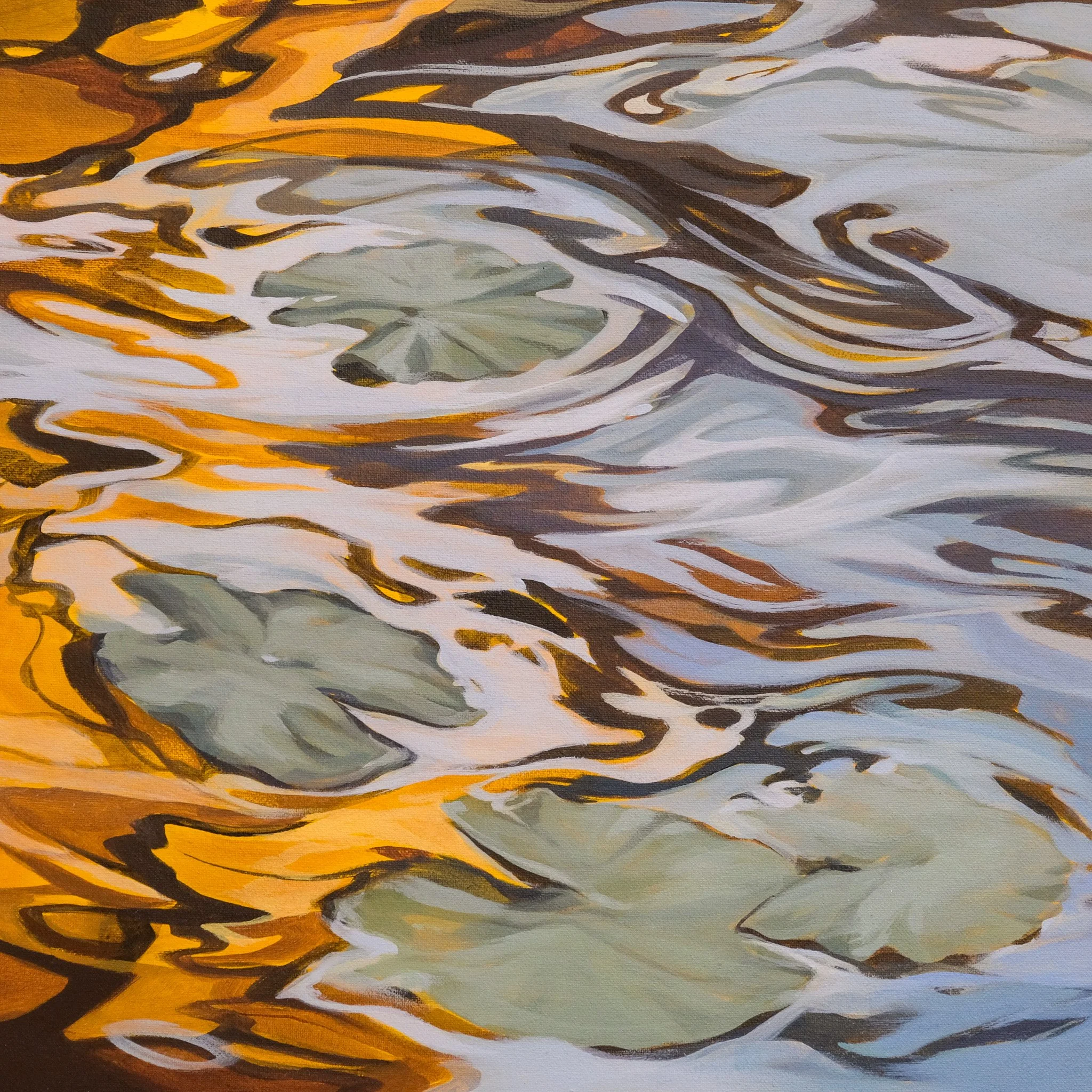 Floating_WaterLillies_OriginalArt_KatStefanova_WaterReflection-closeup.jpg