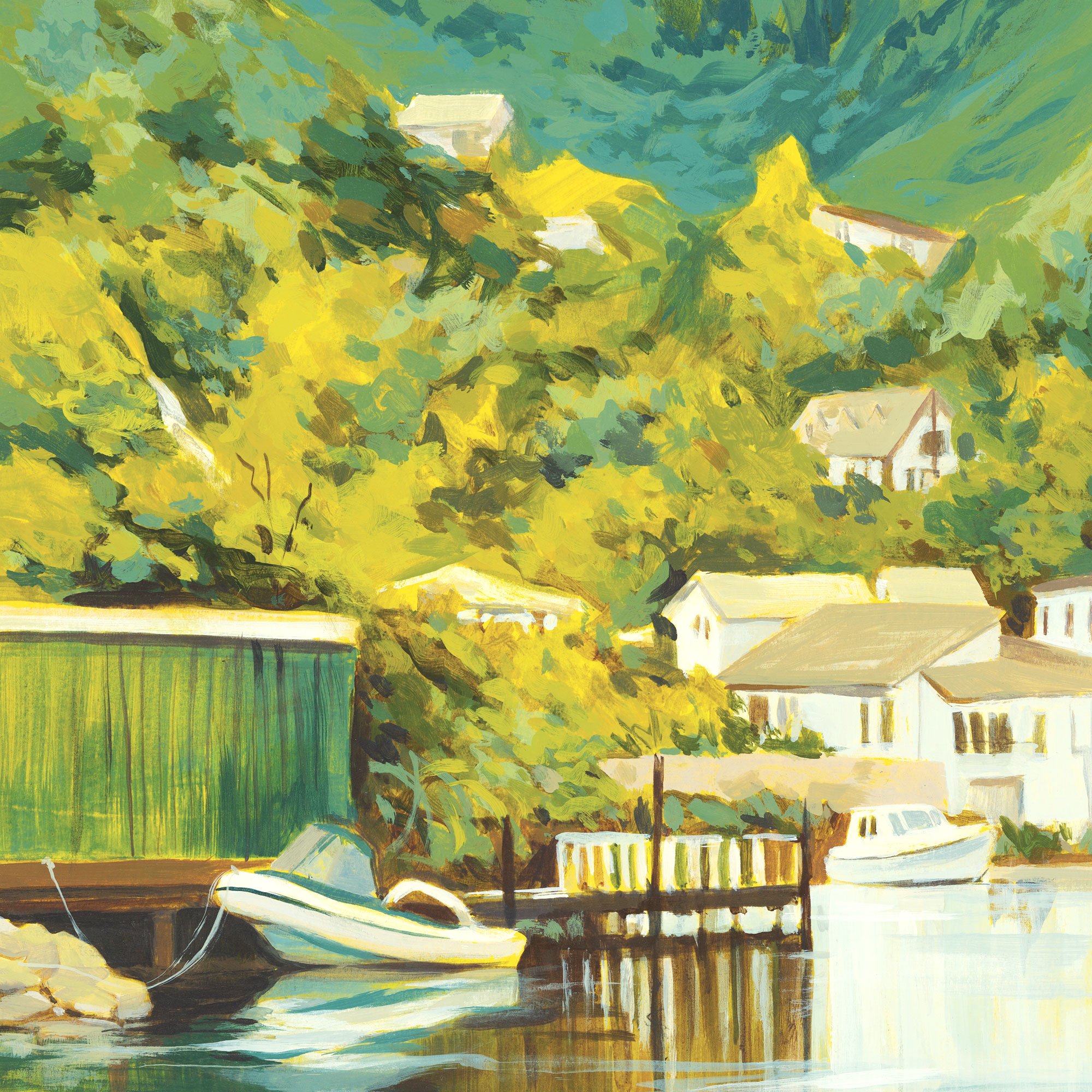 Picton_Harbour_NewZealand_OriginalArt_ContemporaryLandscapeArtist_KatStefanova_Yellow_detail2.jpg