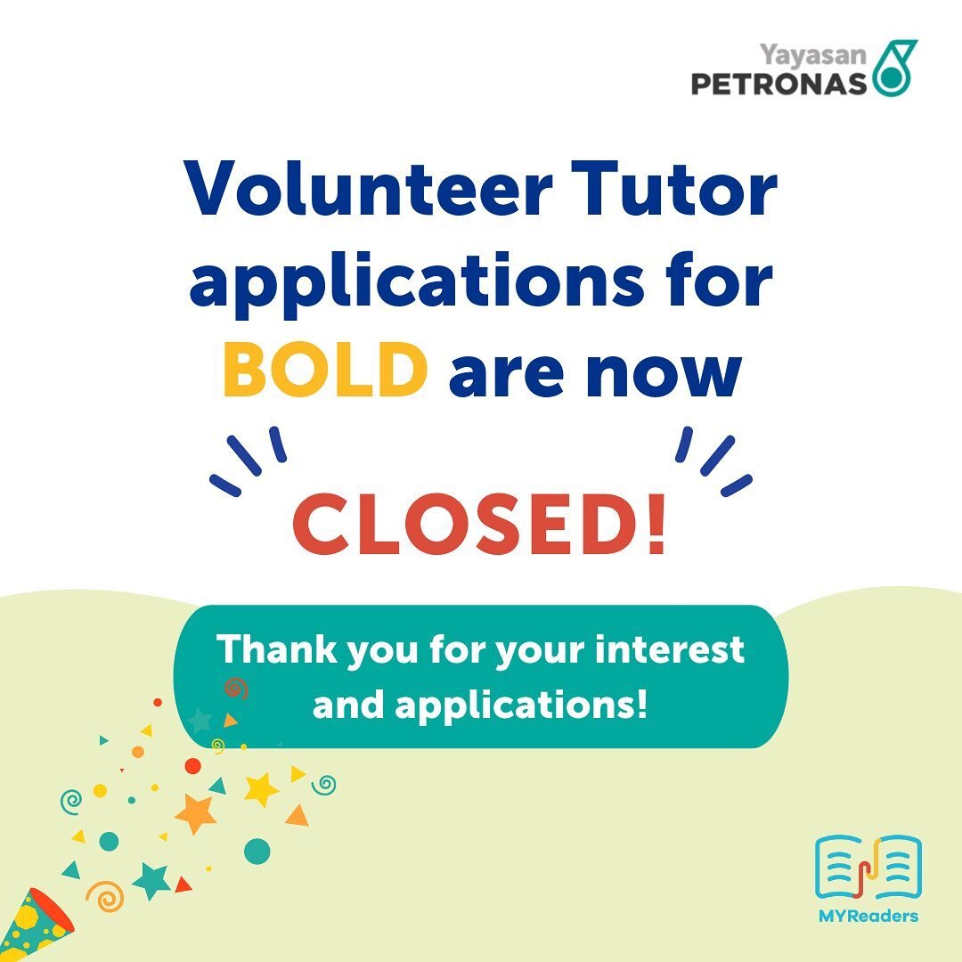 The applications for BOLD Volunteer Tutors are now CLOSED! We would like to express our immense gratitude to everyone who has supported the BOLD programme. We are very excited to see you in the coming steps of this fruitful journey.

Please do not fo