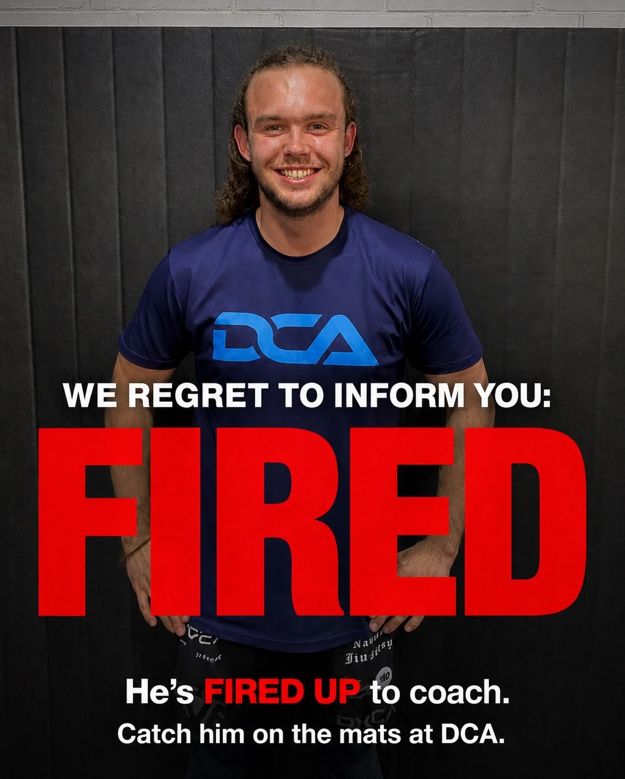 We regret to inform you, he&rsquo;s FIRED up to coach 🔥