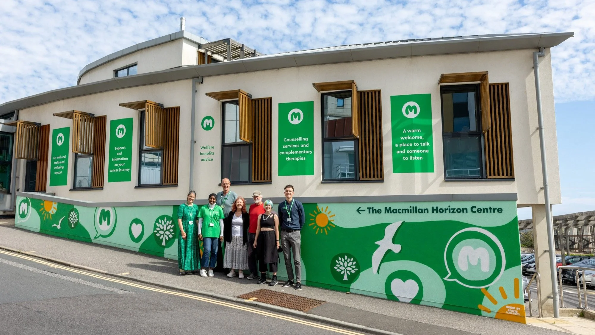 Macmillan Cancer Support Centre Gets Street Art Makover Sprite Macmillan Cancer Support Centre Gets Street Art Makover Sprite