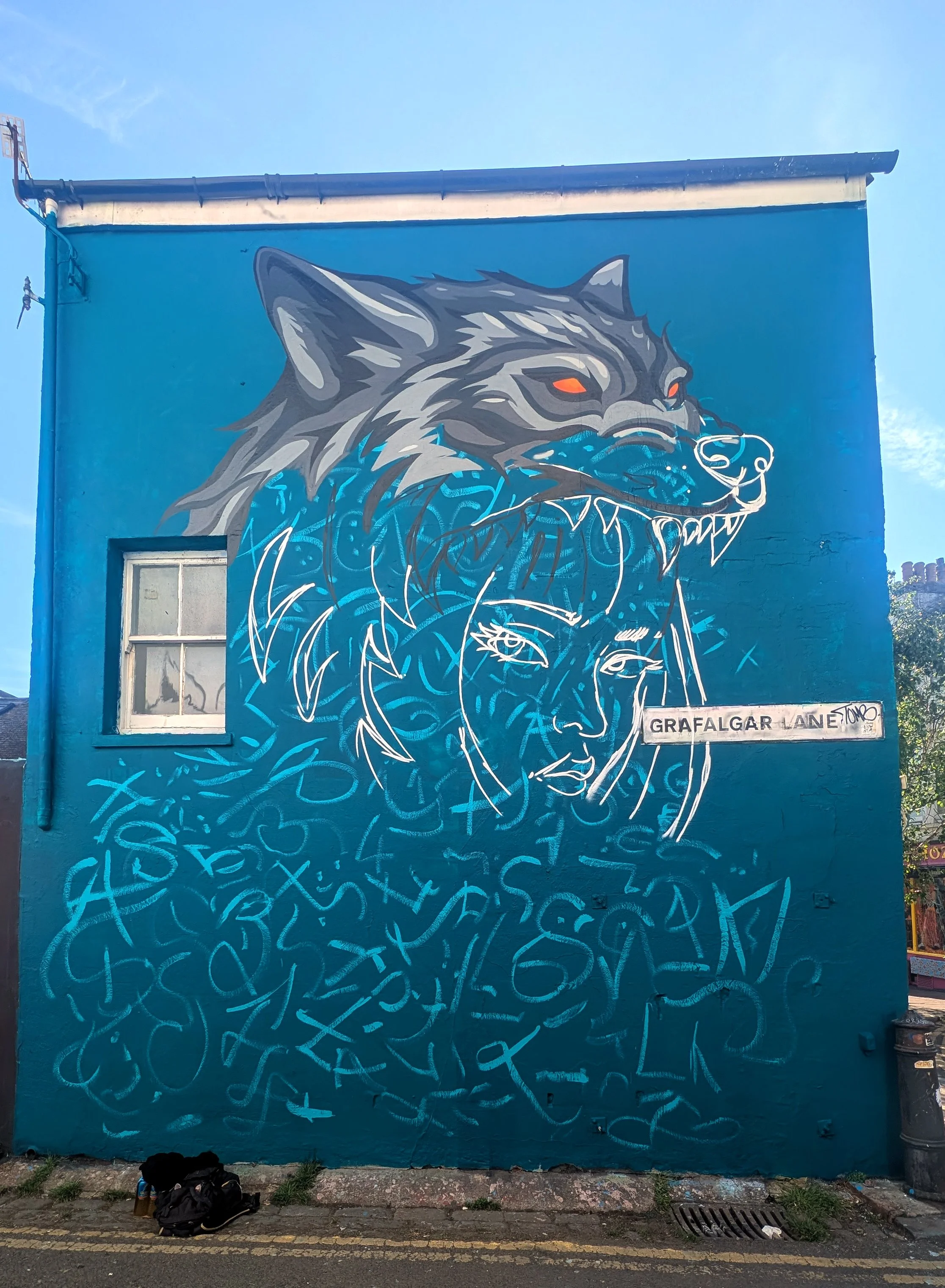 Sprite Mural Brighton WIP