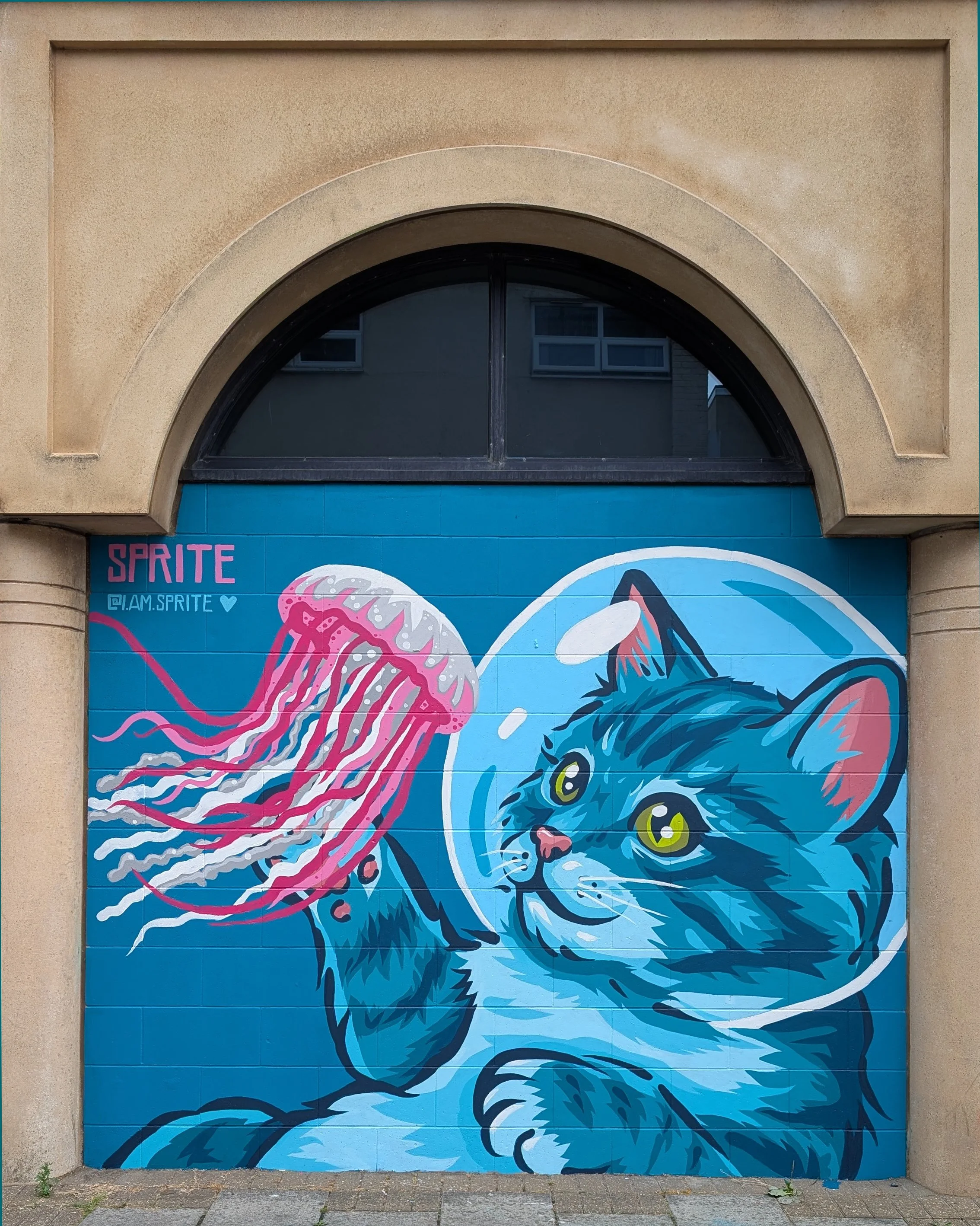 Sprite street art mural weston wallz weston supermare