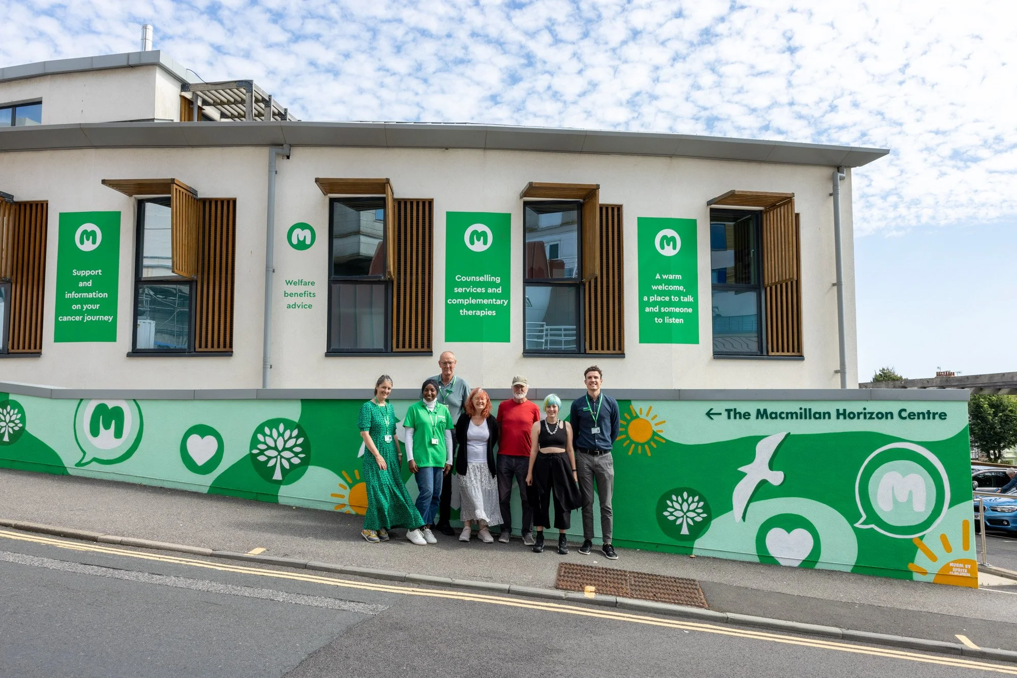 Macmillan Cancer Support Centre Gets Street Art Makover Sprite Macmillan Cancer Support Centre Gets Street Art Makover Sprite
