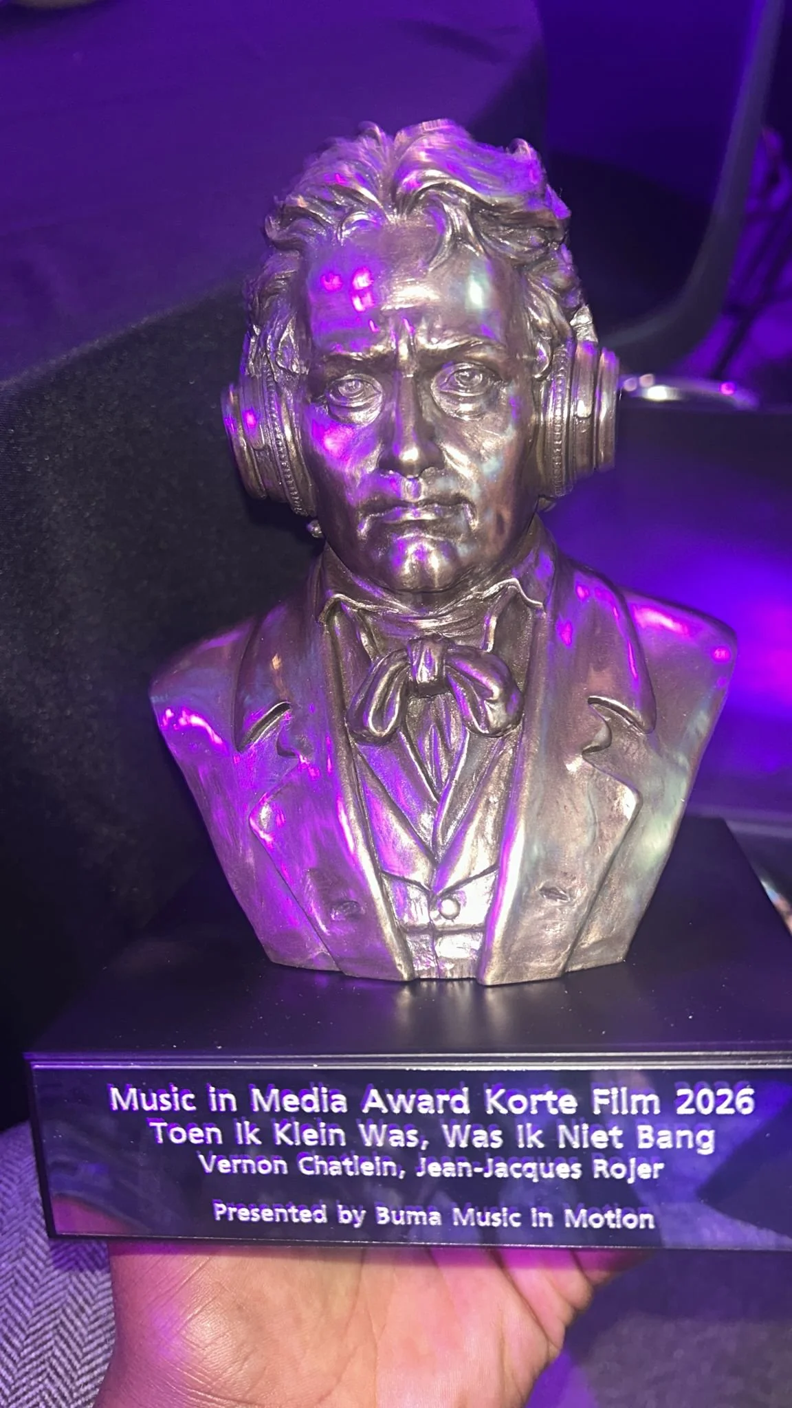 I won a MIMA for best short film score. 